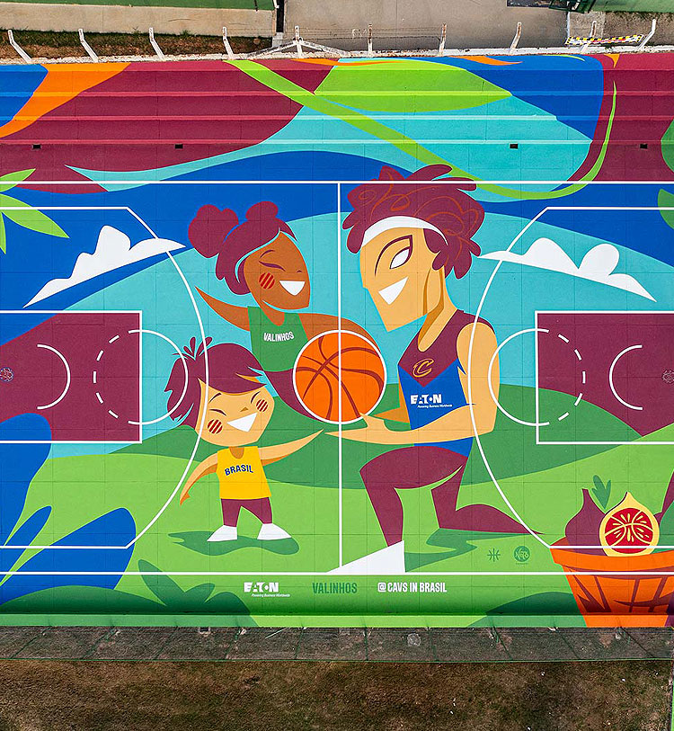 Cleveland Cavaliers Court Located in Valinhos, Brazil